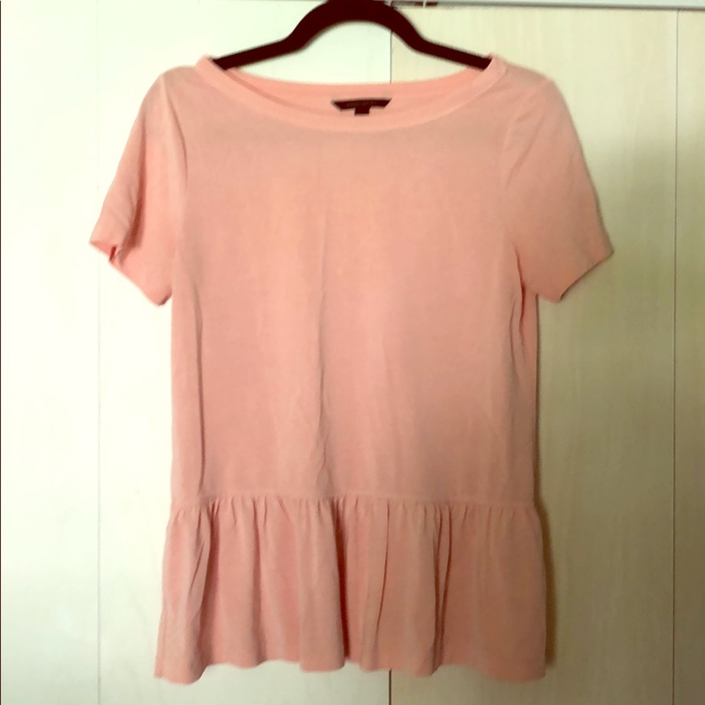 Banana Republic pink peplum shirt